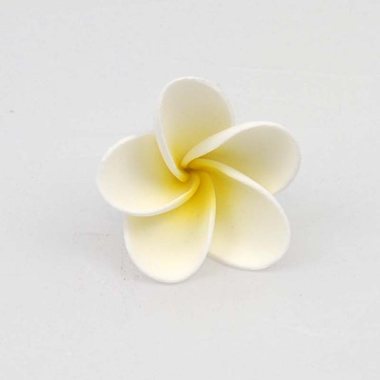 WHITE FRANGIPANI - LARGE 5.5 CM