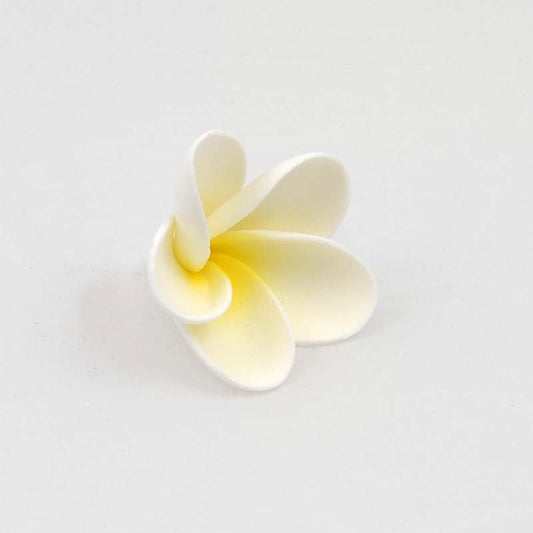 WHITE FRANGIPANI - LARGE 5.5 CM