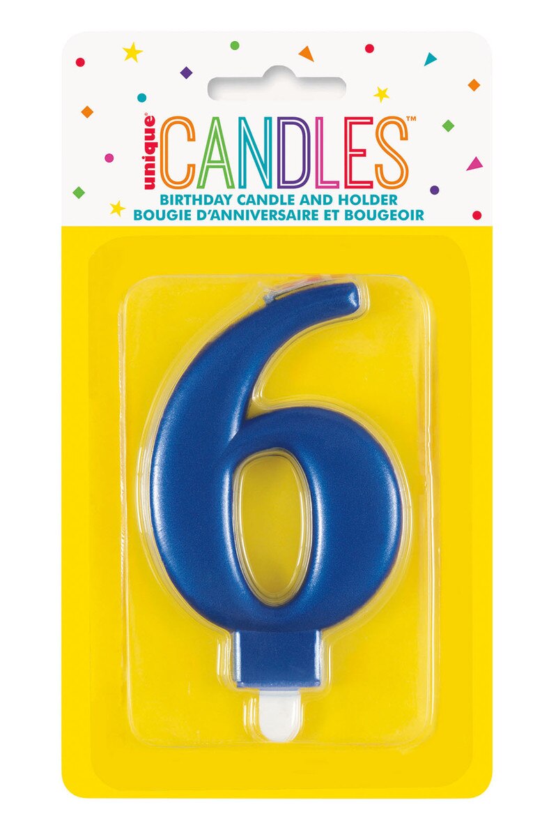 Blue Metalic Candles