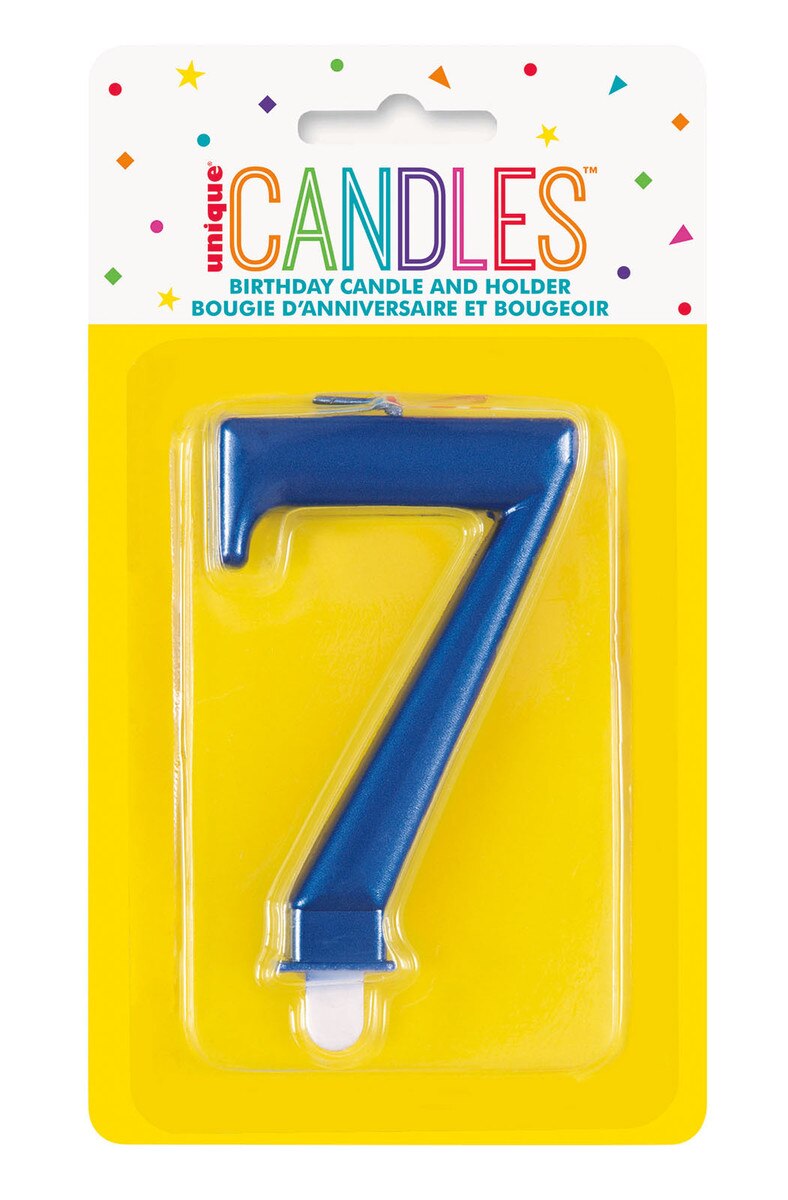Blue Metalic Candles