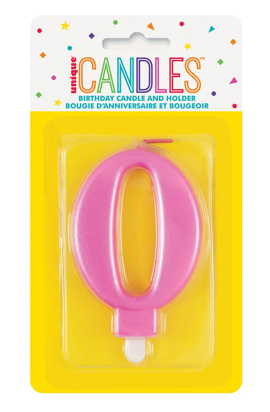 Pink Metalic Candles