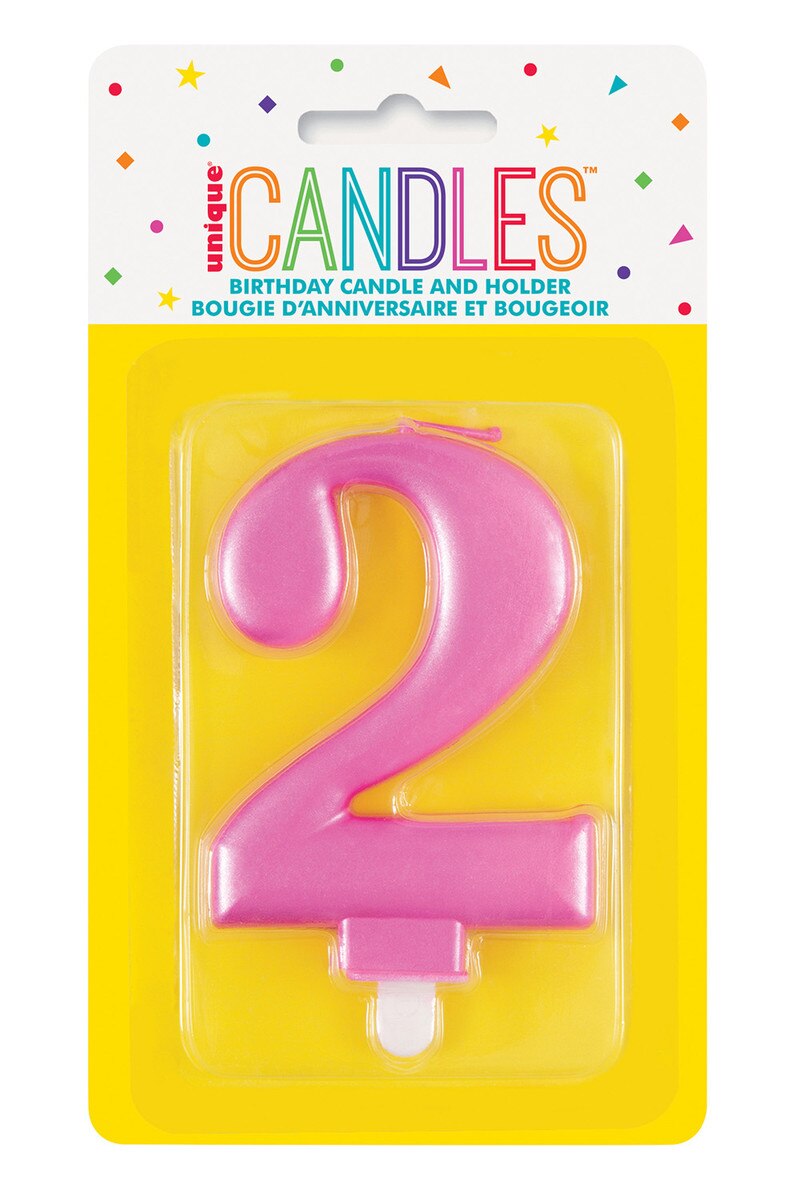 Pink Metalic Candles