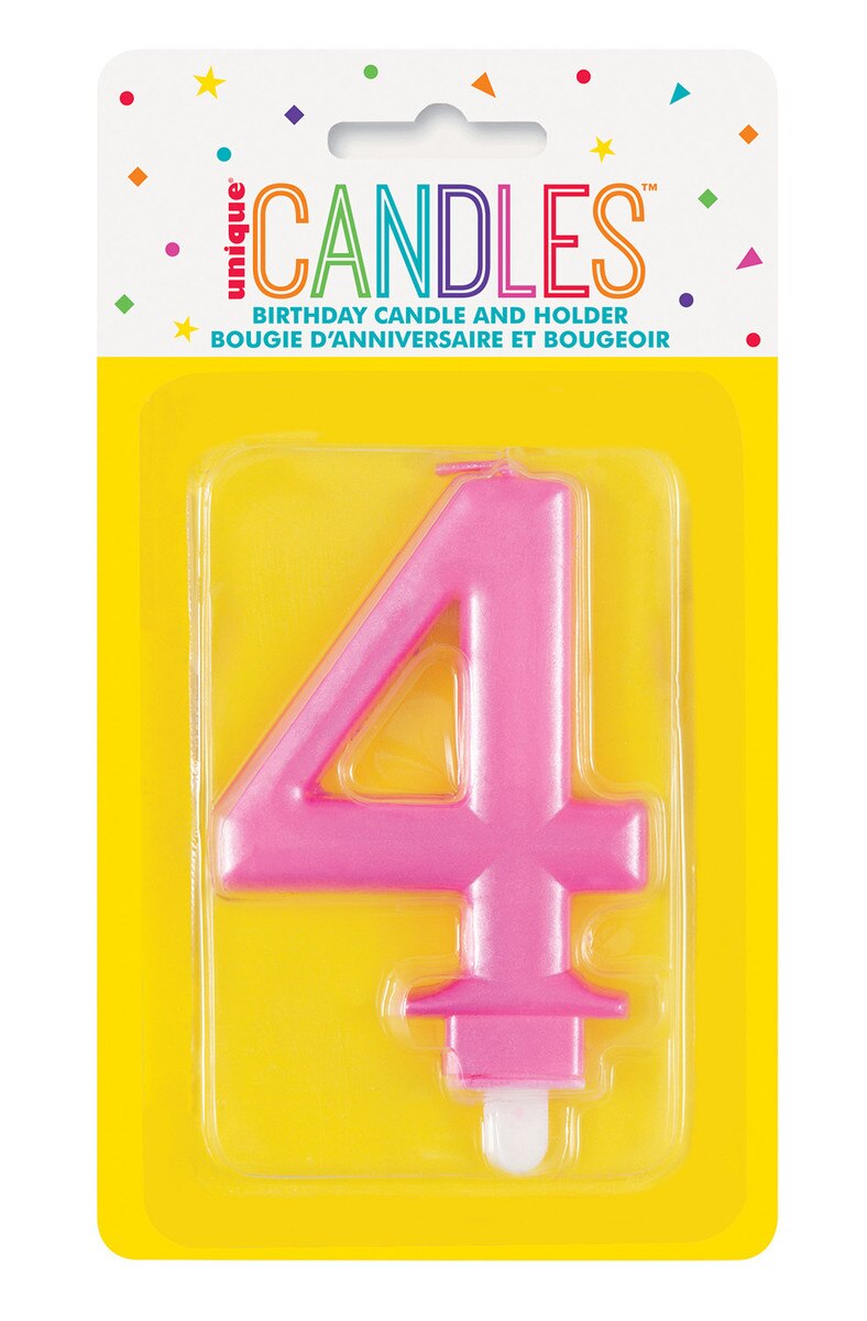 Pink Metalic Candles