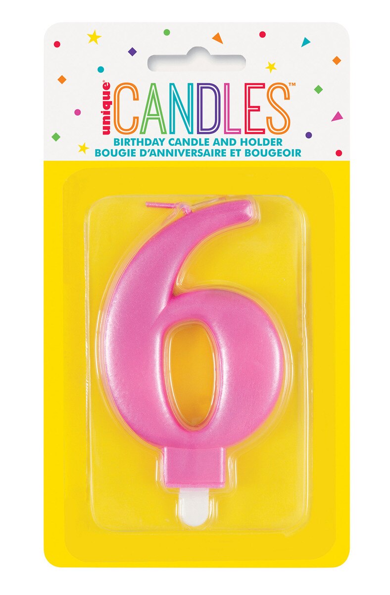 Pink Metalic Candles