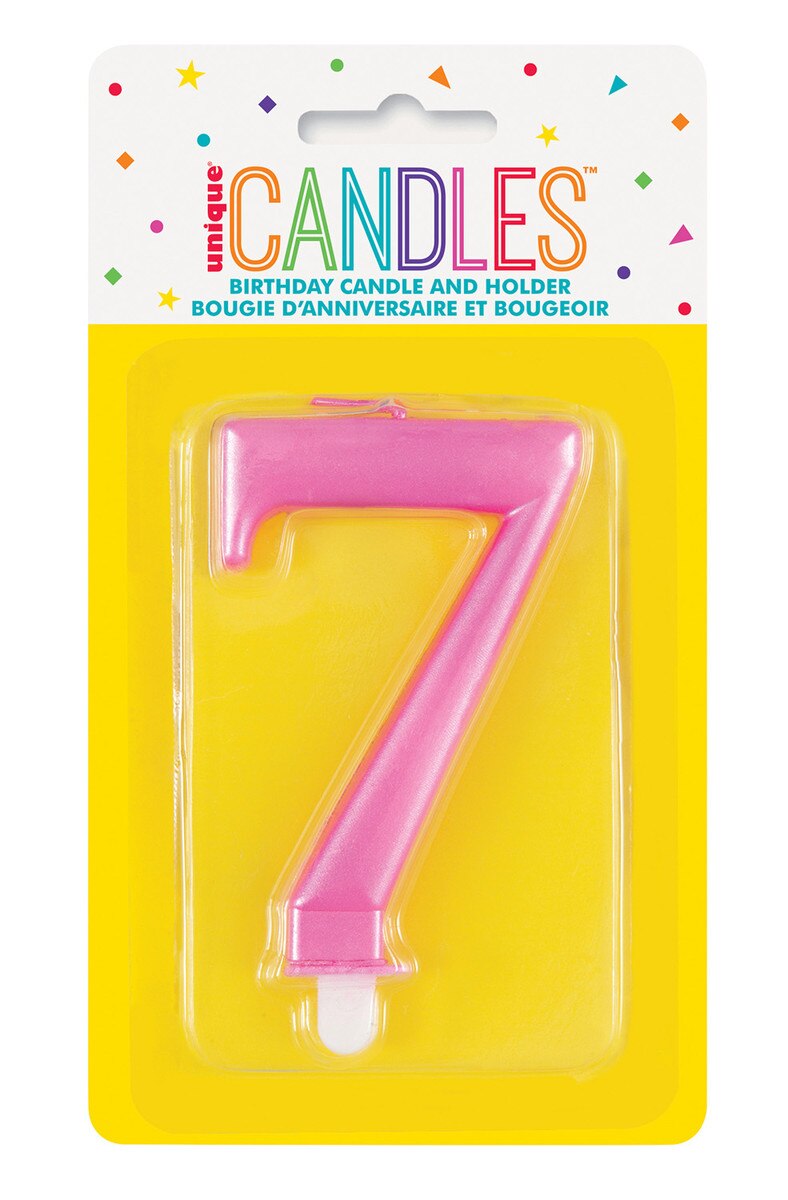 Pink Metalic Candles