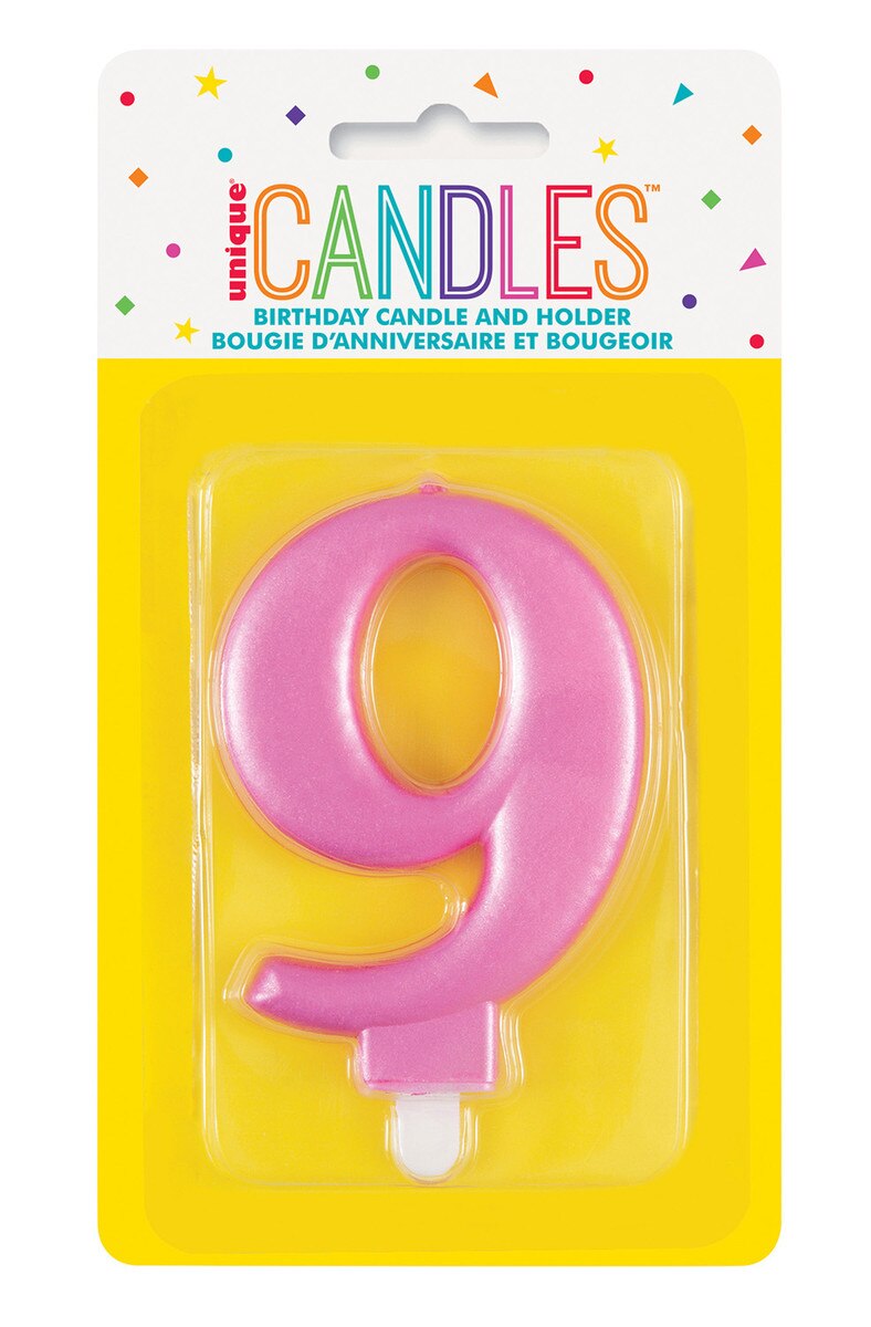 Pink Metalic Candles