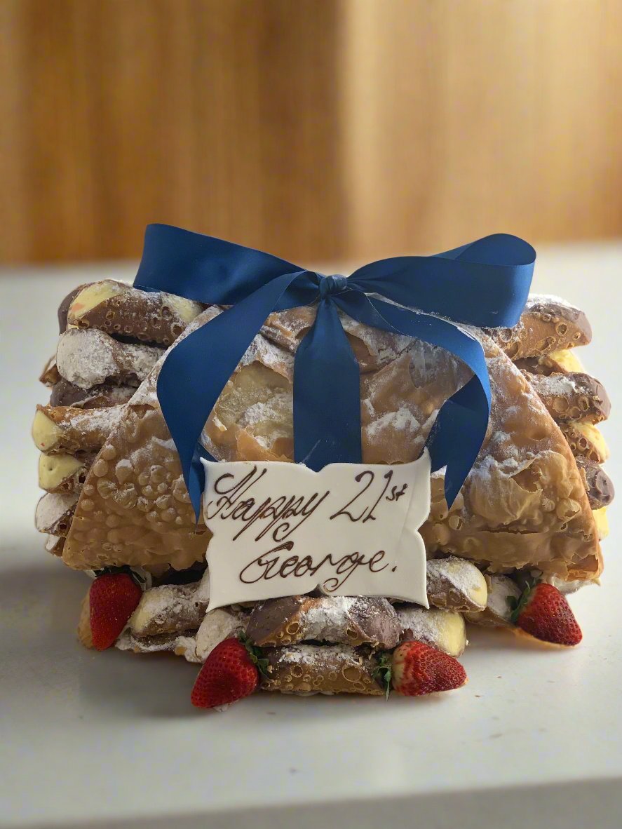 Christmas Cannoli Shell with Mini Cannoli