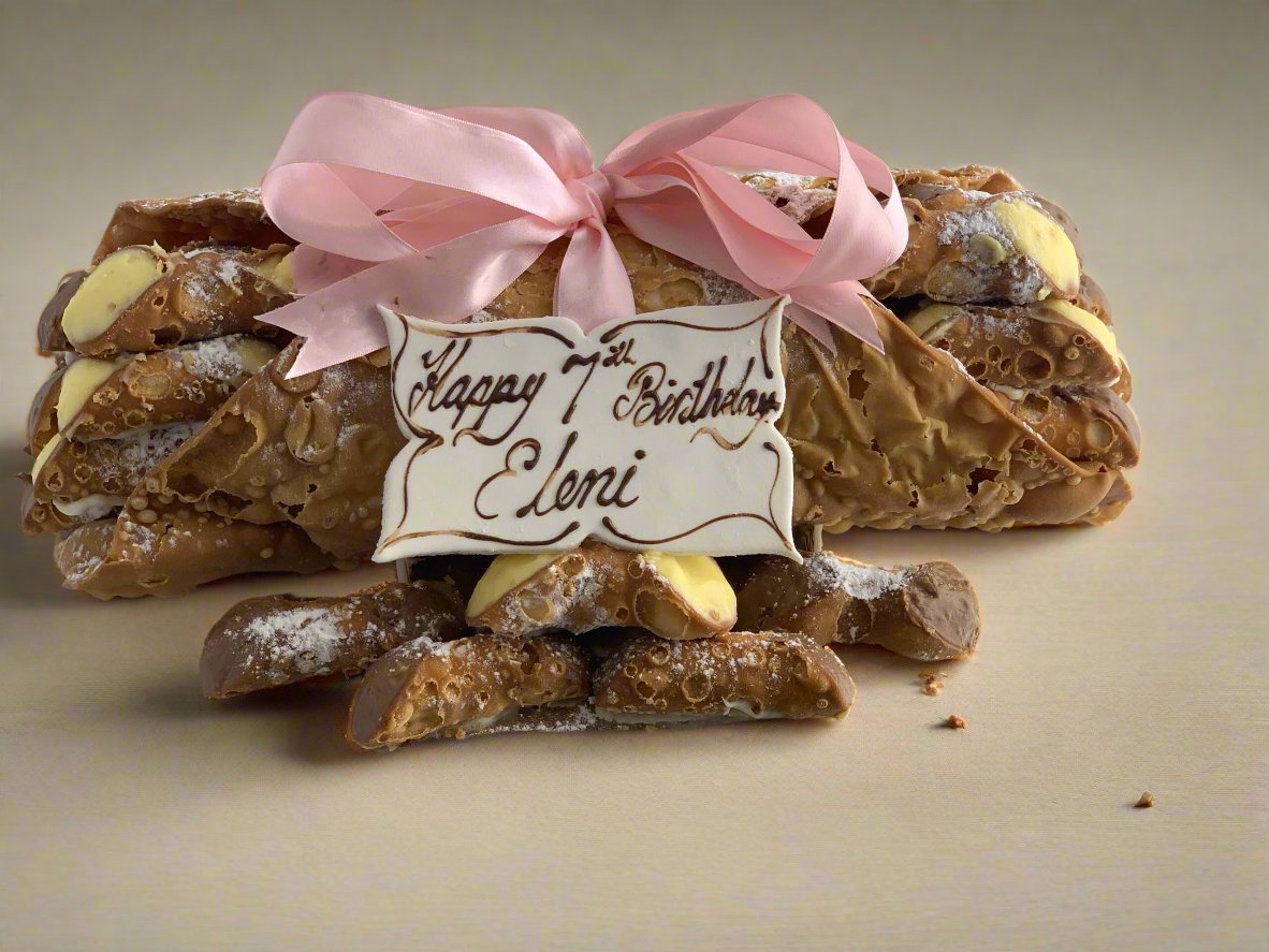Christmas Cannoli Shell with Mini Cannoli