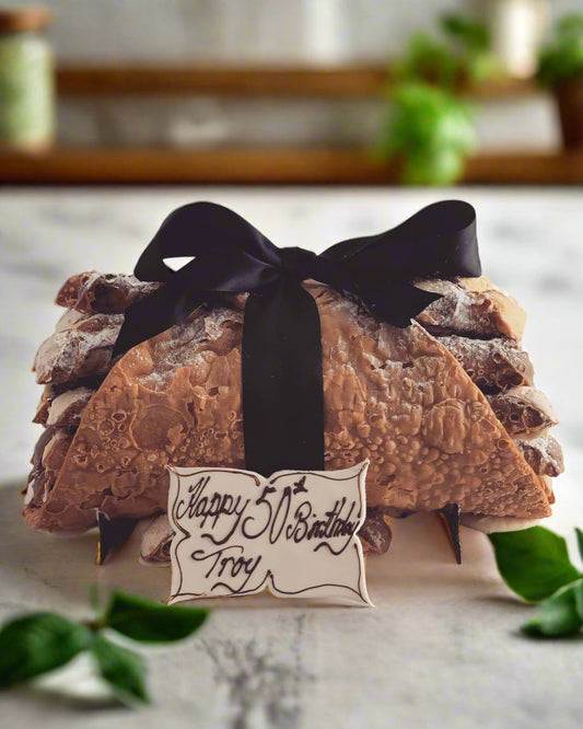 Christmas Cannoli Shell with Mini Cannoli