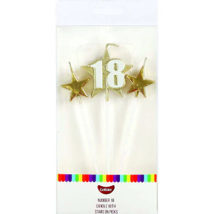 Star Pick Number Candle