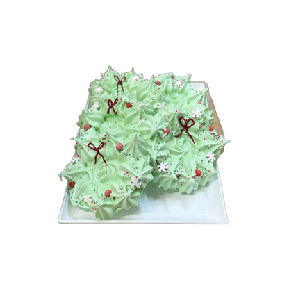 Christmas Wreath Meringues