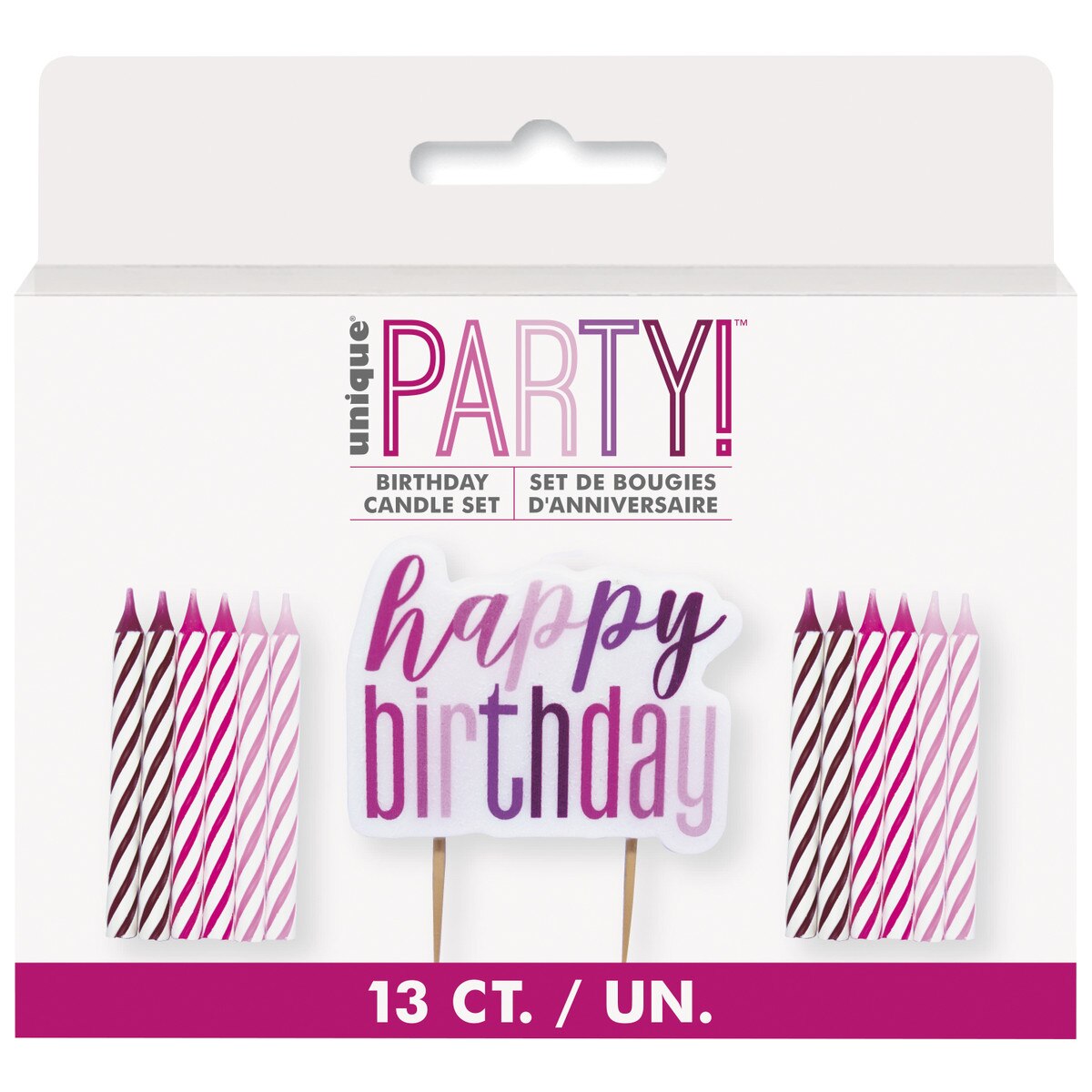 Happy Birthday candle and 12 spirals