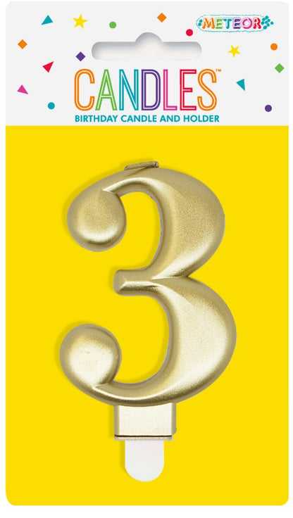 Gold Metalic Candles